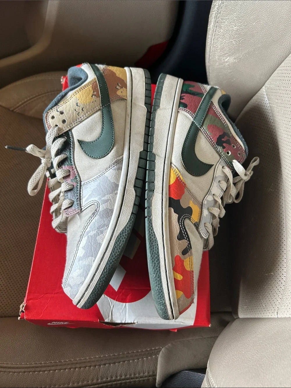 Nike Camo Dunks size 10